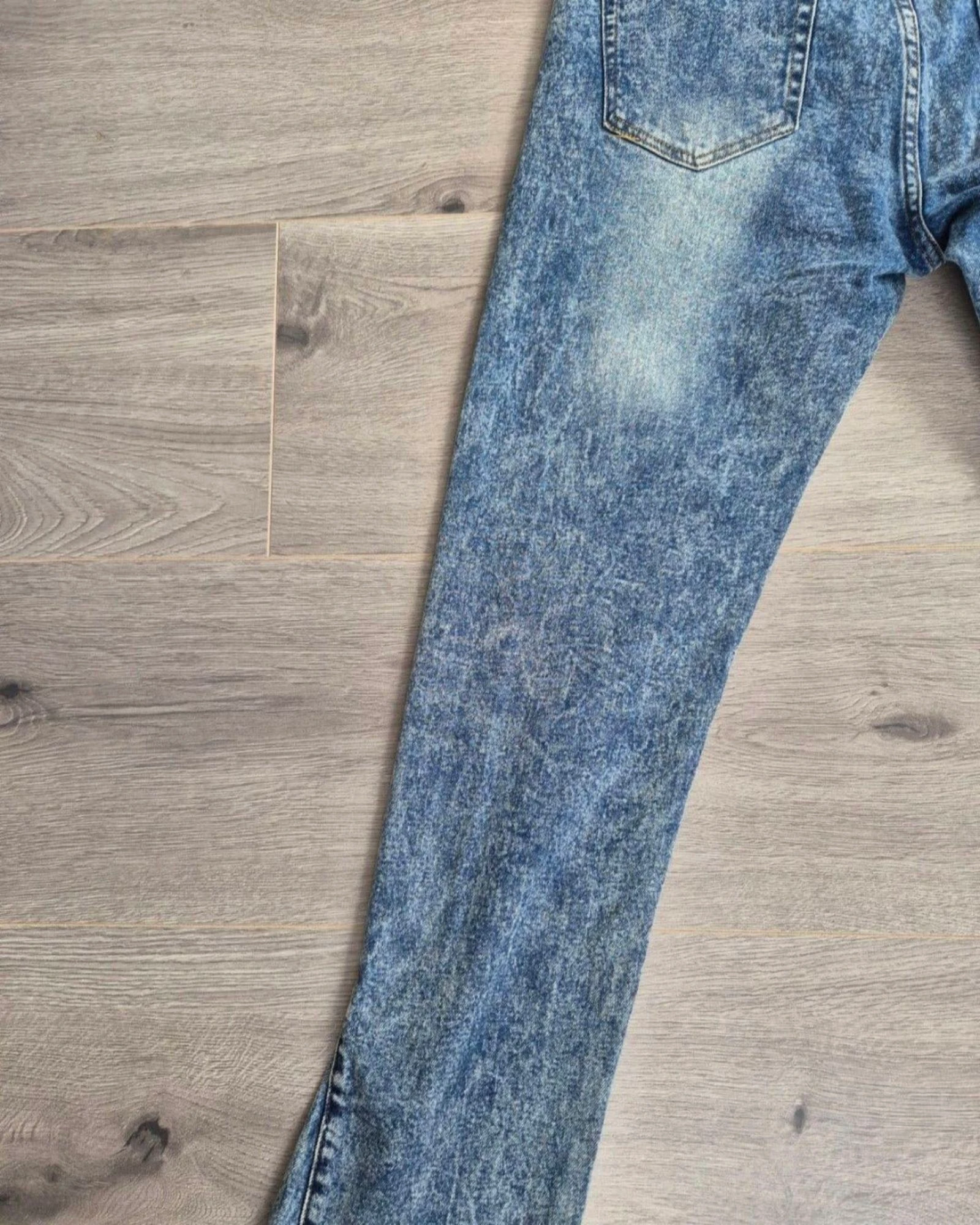 Don't Waste Culture Acid Wash Flare Jeans avec fentes - Taille 32 – photo 11